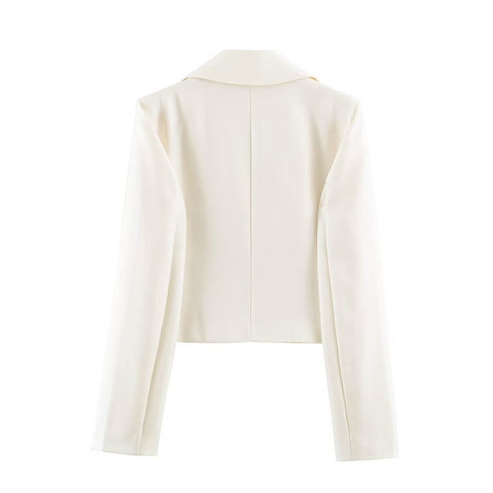 Damen Kurzblazer mit taillierter Silhouette und überschnittenem Schalkragen Echo Archiv