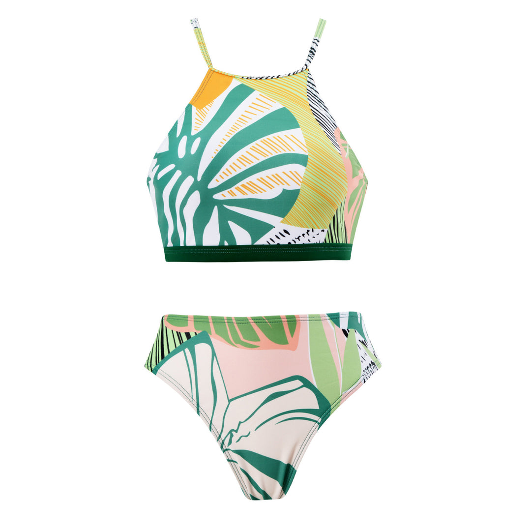 Damen Bikini-Set mit hochwertigem Wickelrock und fransigen Akzenten Echo Archiv