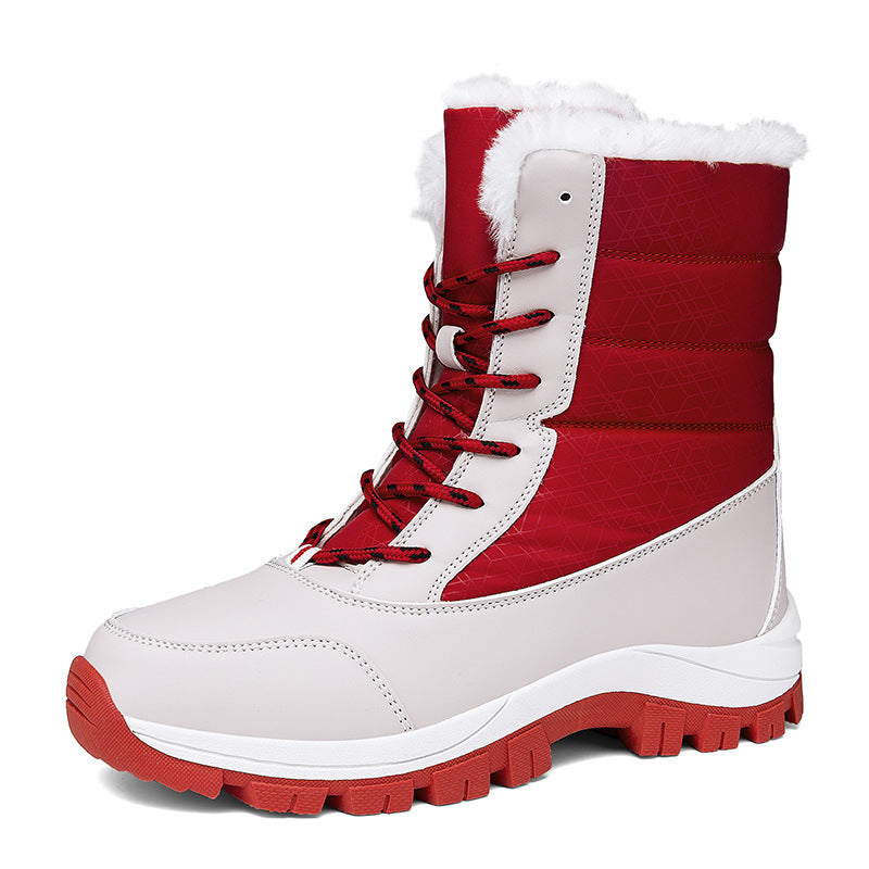 Damen Thermo‑Schnürstiefel mit Kunstfellfutter, isolierender Innensohle und rutschfester Profilsohle Echo Archiv