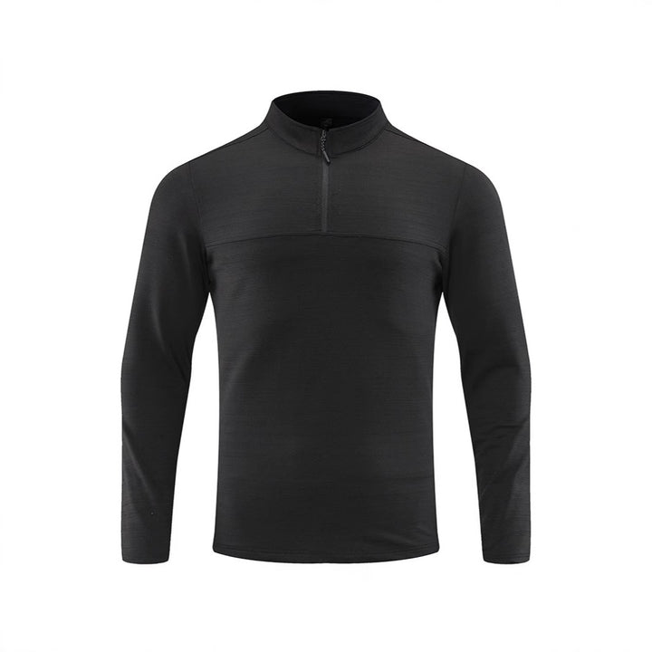 Herren Funktions-Halbzip-Langarmshirt mit Stehkragen und atmungsaktivem Stretchmaterial Echoarchiv