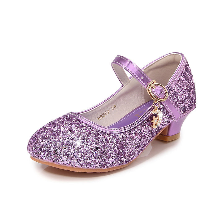 Mädchen Ballerina-Schuhe mit verstellbarem Riemen und Glitzer-Detail Echo Archiv