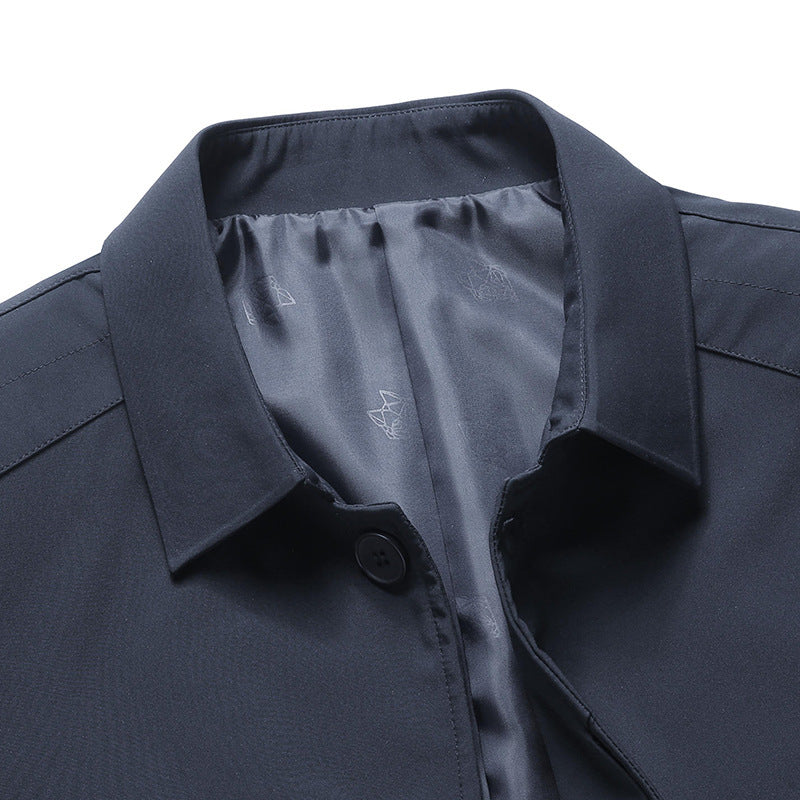 Herren Sakkoähnliche Übergangsjacke mit Hemdkragen, leichtem Innenfutter und Knopfleiste Echo Archiv