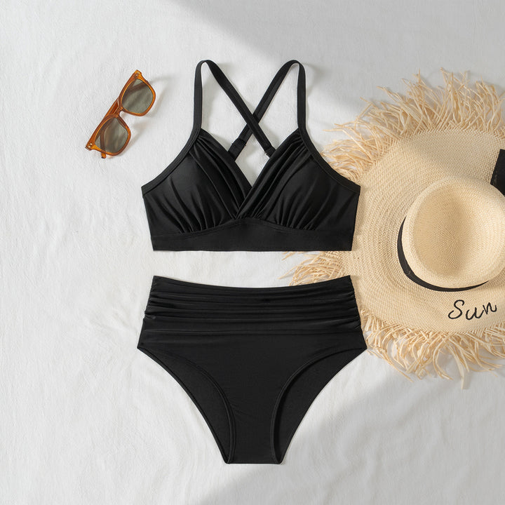 Damen Hochgeschnittener Bikini mit raffiniertem Wickel-Design Echo Archiv