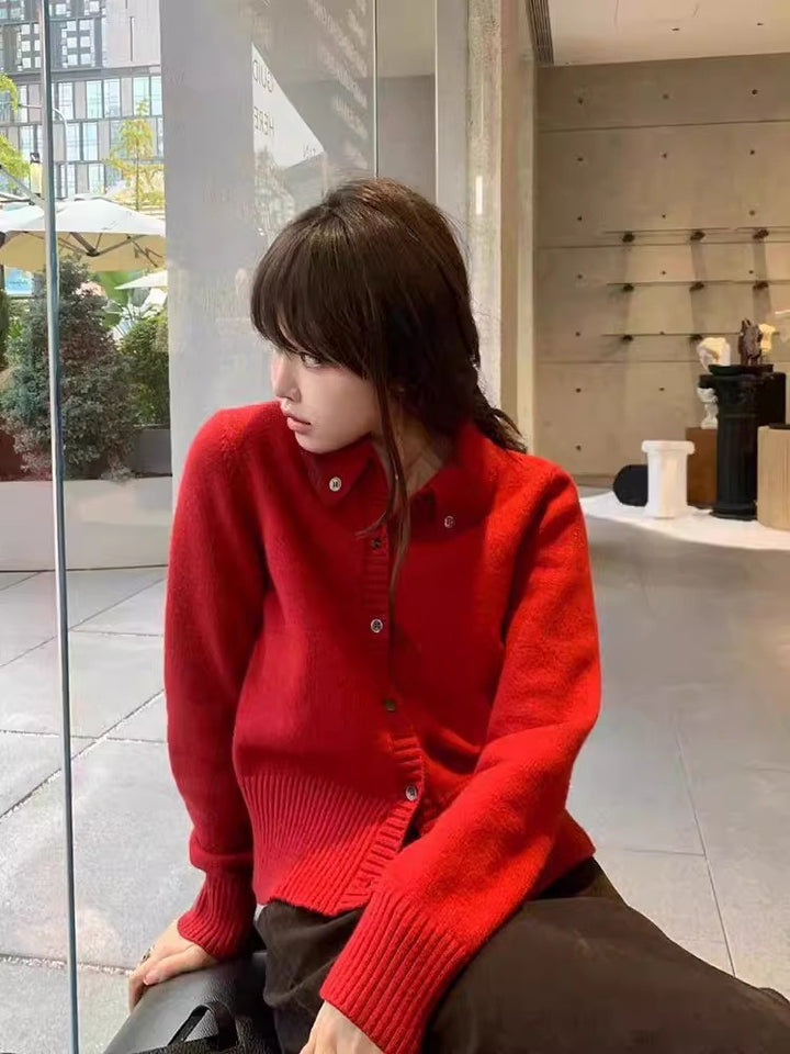 Damen Kurzcardigan mit kastiger Silhouette und extraweicher Kaschmir‑Optik Echoarchiv