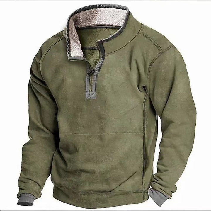 Herren Fleecesweater mit hochgeschlossenem Kragen und praktischem Reißverschluss Echoarchiv