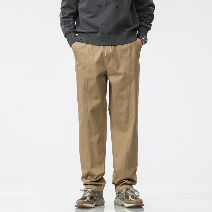 Herren bequeme Freizeit-Hose mit elastischem Bund und seitlichen Eingrifftaschen Echoarchiv