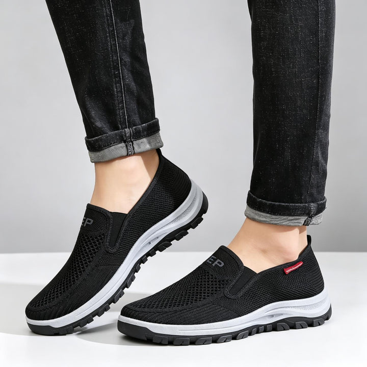 Herren Atmungsaktive Slip-On Sneakers mit rutschfester Sohle Echoarchiv