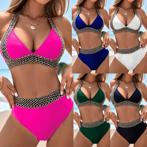 Damen Triangel-Bikini mit modischen Akzenten Echo Archiv