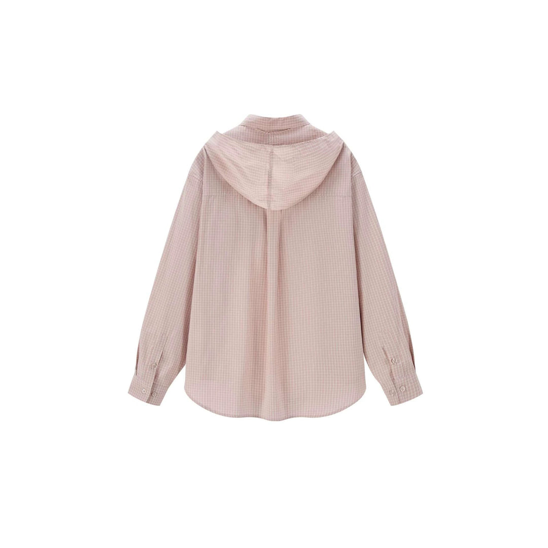 Damen Hemdbluse mit angeschlossenem Halstuch und Oversize-Schnitt Echoarchiv