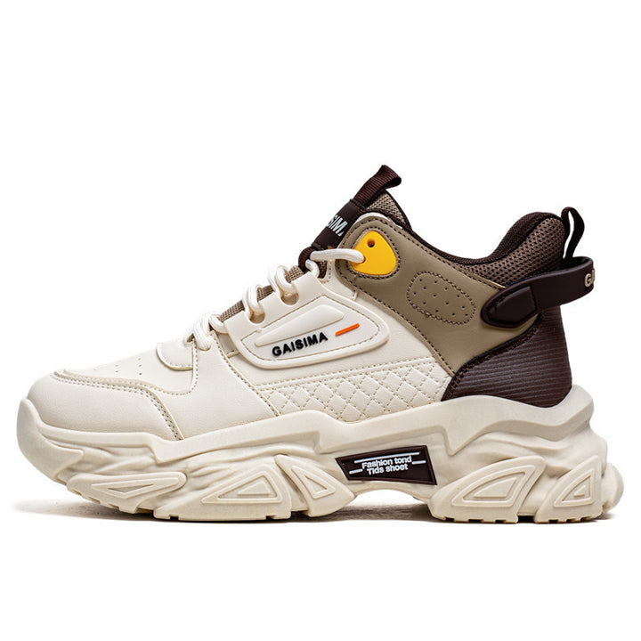 Unisex markante Chunky-Sneaker mit gesteppter Seitenpartie, Kunstleder-Overlays und profiliertem Offroad-Sohlenprofil – Norré