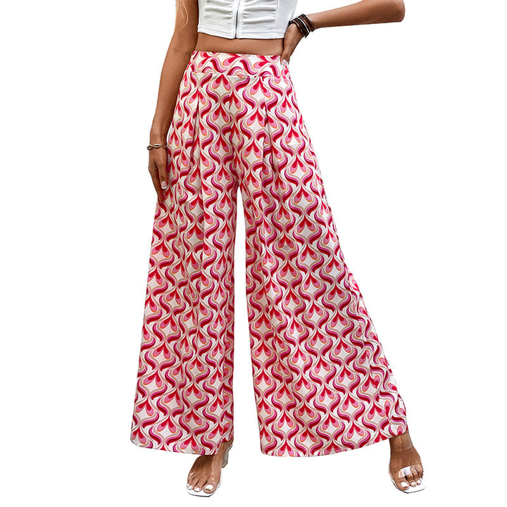Damen Weite Hosen mit buntem Muster Echo Archiv
