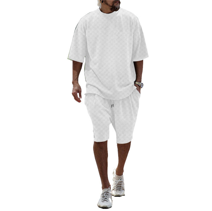 Herren lässiges Sport-Kurzarm-Outfit aus atmungsaktivem Material Echoarchiv