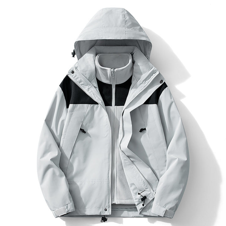 Damen Zweilagiger Outdoorparka mit abnehmbarer Fleece-Innenjacke – Célinea