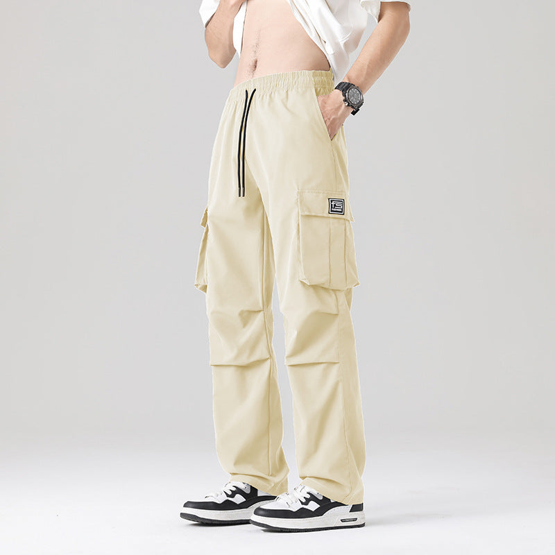 Herren Multifunktionale Cargo-Loungehose mit elastischem Tunnelzugbund, Mehrfachtaschen & verstellbarem Beinabschluss Echo Archiv