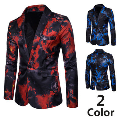 Herren modischer Blazer mit kunstvollem Farbverlauf Echoarchiv