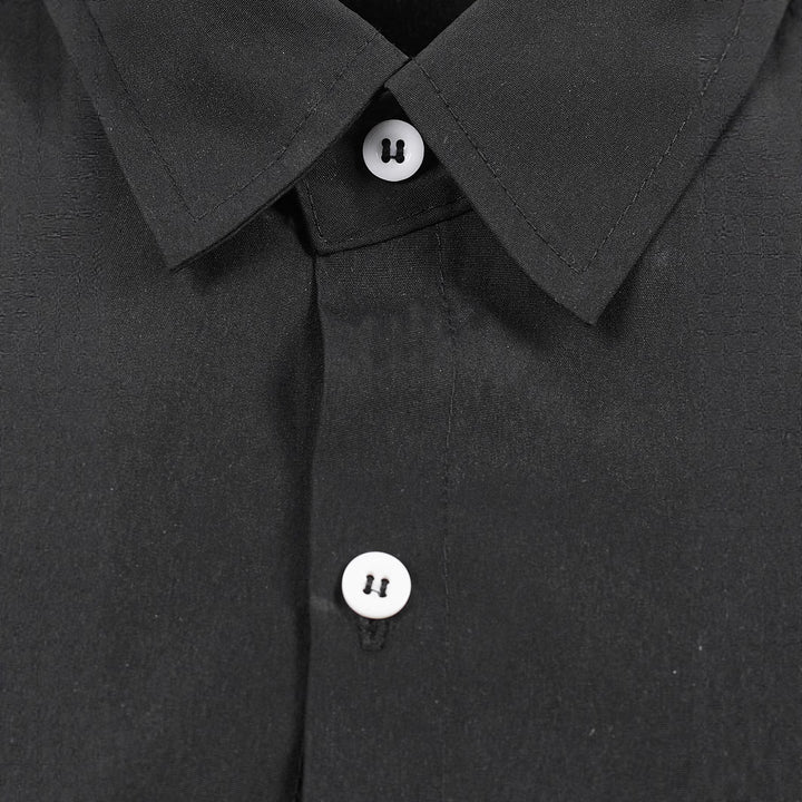 Herren Kreatives Langarmhemd mit asymmetrischem Design Echoarchiv