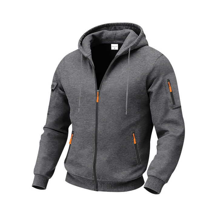 Herren funktionale Kapuzenjacke mit technischen Taschen Echoarchiv