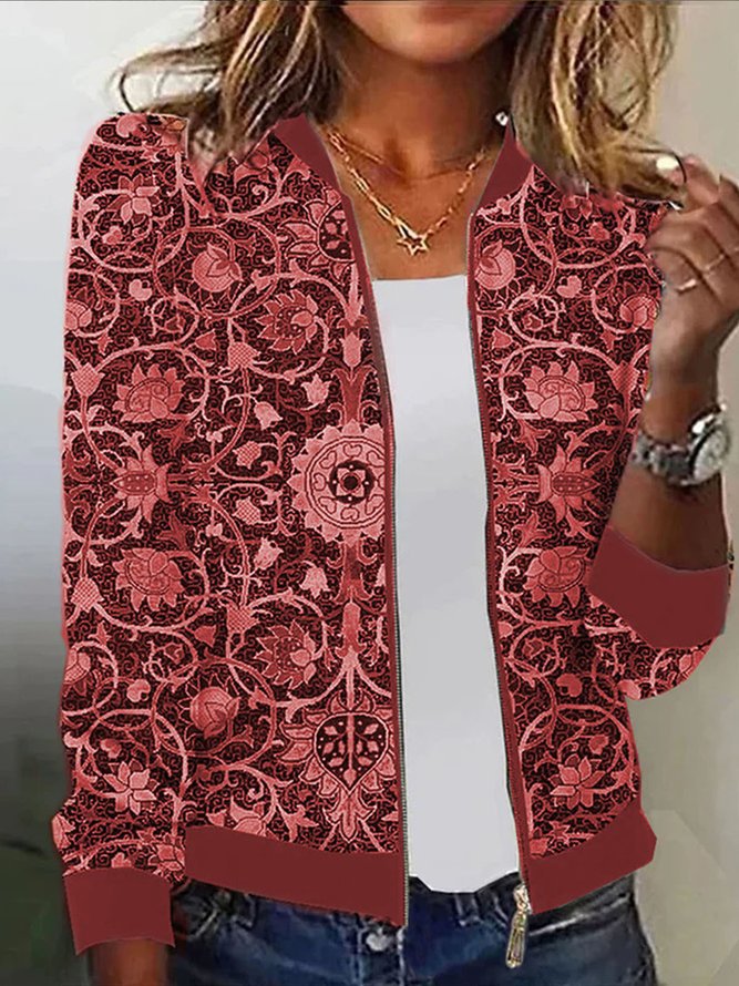 Damen Blousonjacke mit floralem Muster Echoarchiv