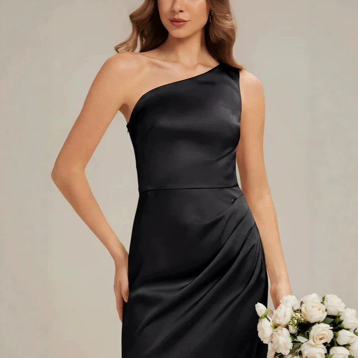 Damen Elegantes One-Shoulder Abendkleid mit Drapierung Echo Archiv
