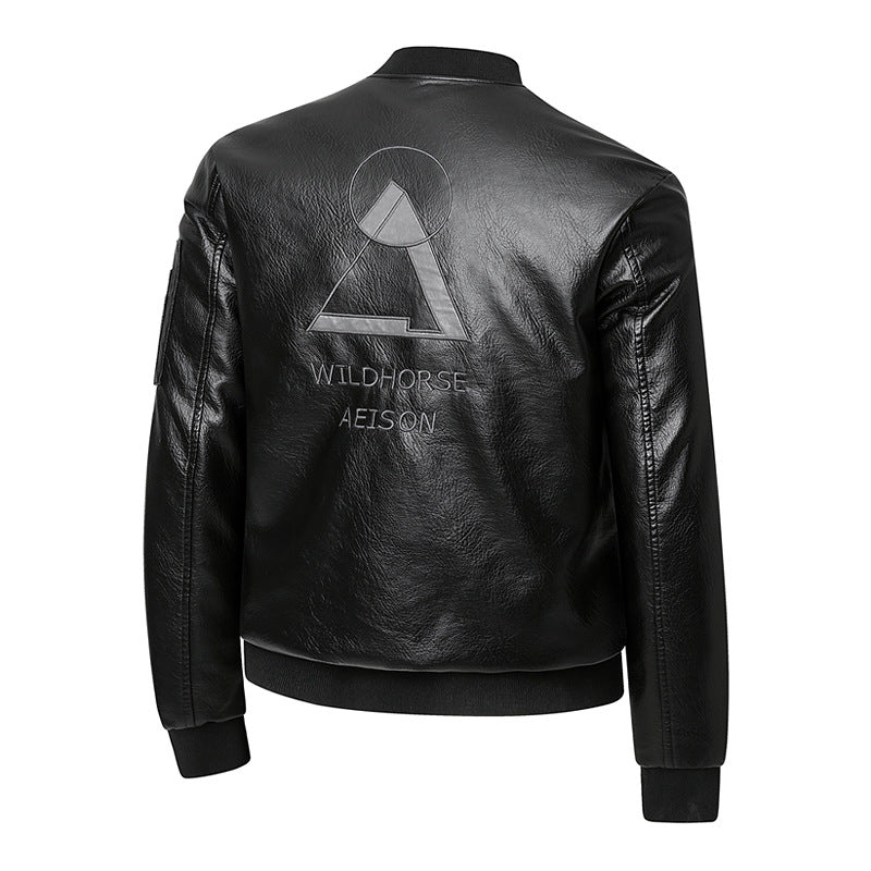 Herren Kunstleder Bomberjacke Echoarchiv
