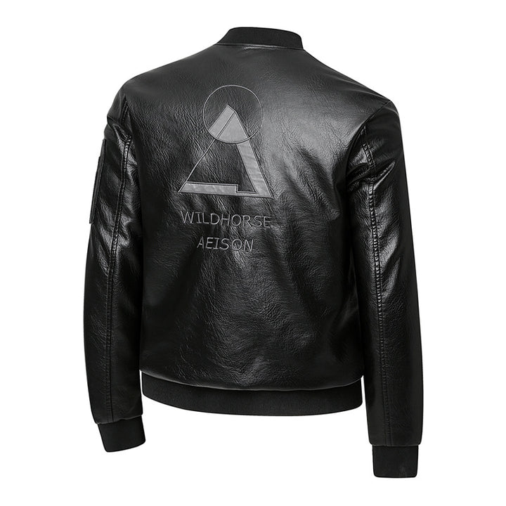 Herren Kunstleder Bomberjacke Echoarchiv