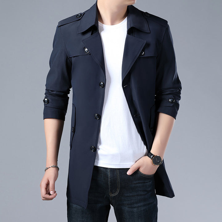 Herren Modische und elegante Trenchcoatjacke Echo Archiv