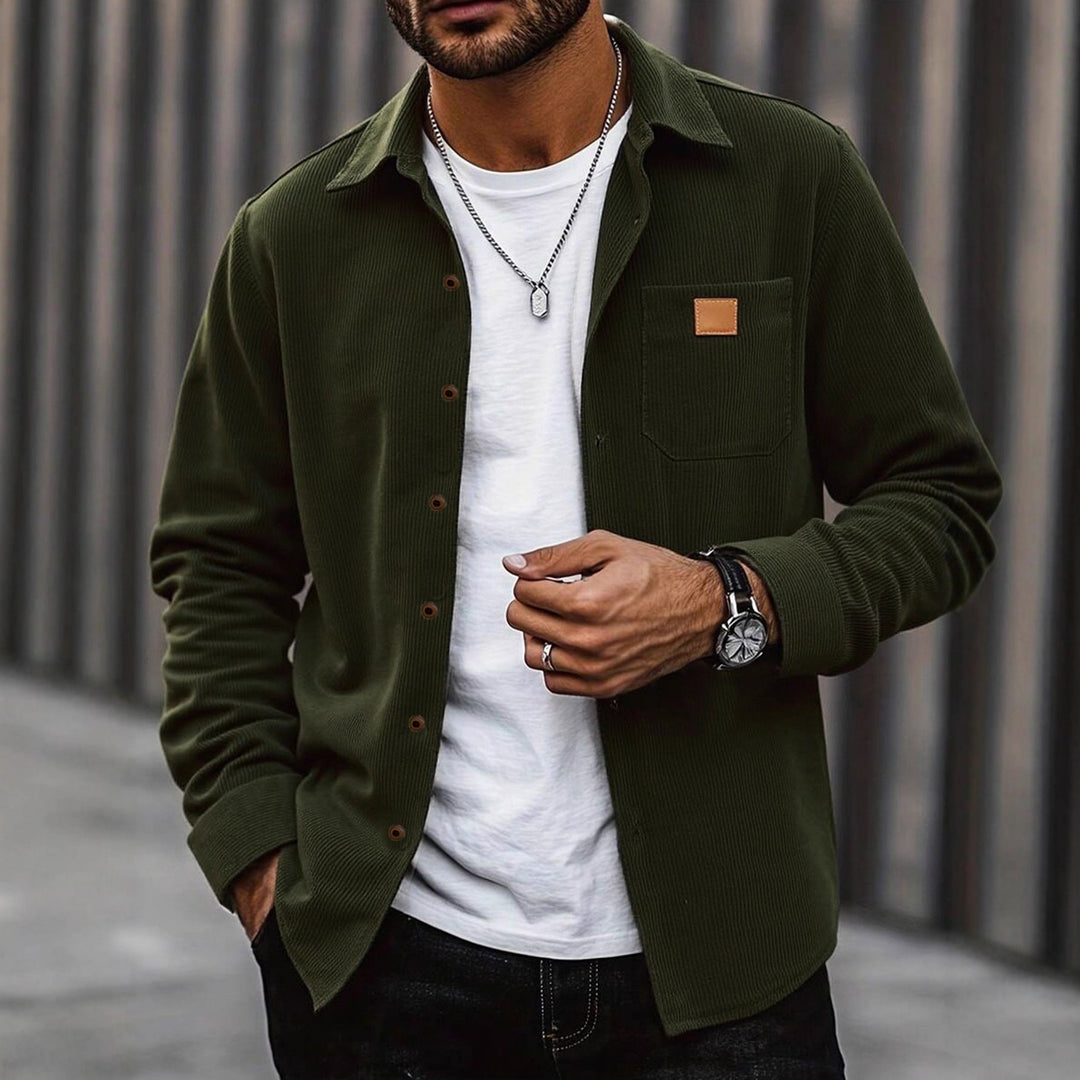 Herren Cordhemd mit modischem Replay-Stil – Arvello