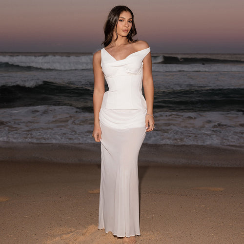 Damen Elegantes und figurbetontes Abendkleid Echo Archiv