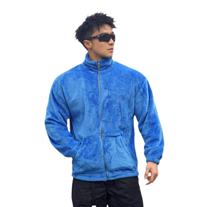 Herren Fleecejacke mit hohem Kragen und weichem Futter Echoarchiv