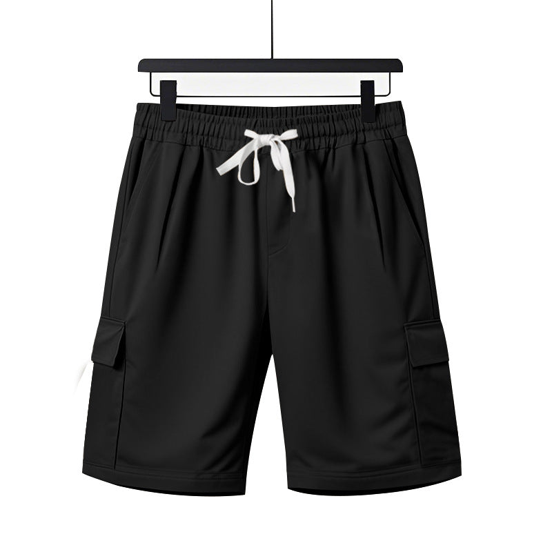 Herren nan elastische Cargo-Bermuda mit Kordelzug und Mehrfachtaschen Echo Archiv