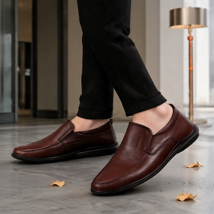 Herren Elegante Slip-On Lederslipper Echoarchiv