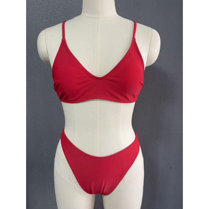 Damen Bikini-Set mit tiefem V-Ausschnitt und verstellbaren Trägern Echo Archiv
