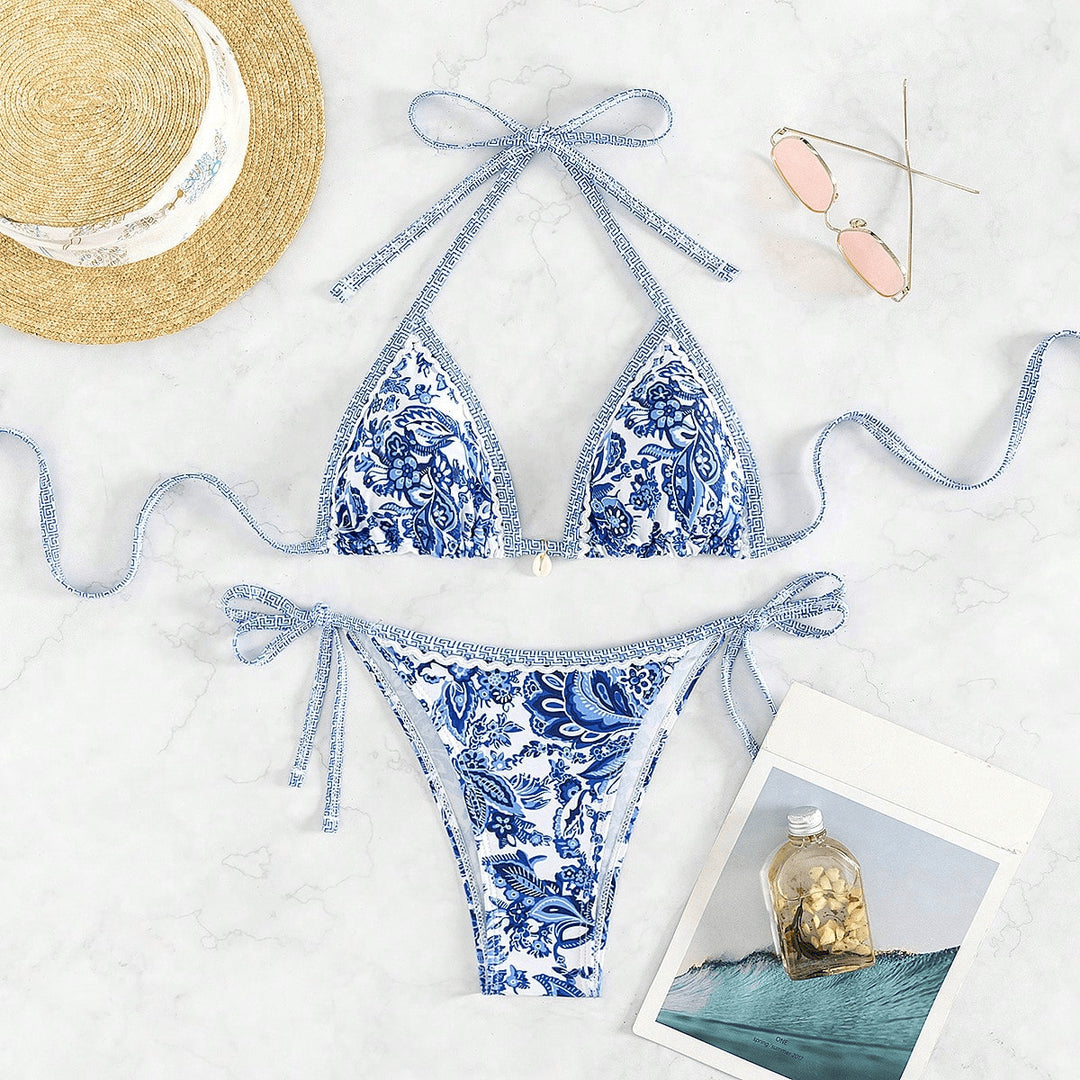 Damen Triangel-Bikini mit raffinierten Schnürdetails Echo Archiv