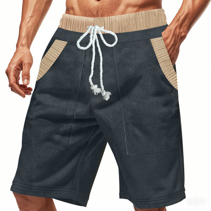 Herren lässige Shorts mit elastischem Bund und praktischen Seitentaschen Echoarchiv