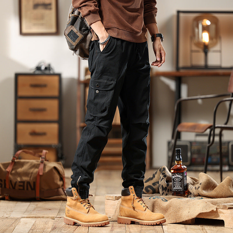 Herren Cargo-Jogginghose mit Multifachtaschen und elastischen Bündchen Echo Archiv
