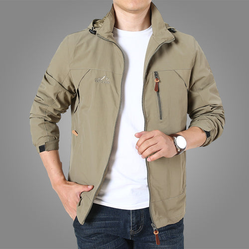 Herren leichte atmungsaktive Softshell-Trekkingjacke mit Kapuze und Mesh-Futter Echoarchiv