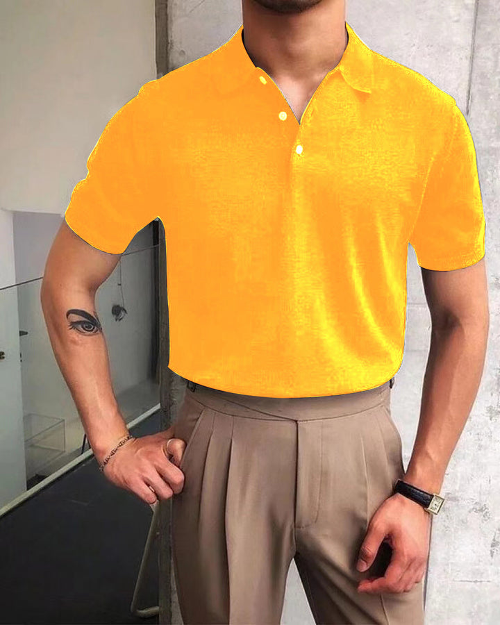 Herren Polo-Shirt mit hochwertigem Baumwollmix und modischem Stehkragen Echoarchiv