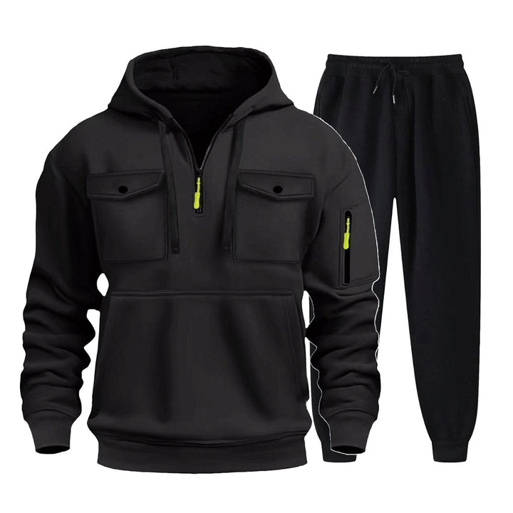 Herren multifunktionale Hoodie und Jogginghose Set Echoarchiv