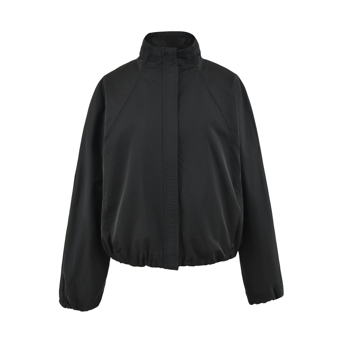Damen Leichte Regen- und Windjacke mit Stehkragen, verdecktem Reißverschluss und elastischem Saum Echoarchiv