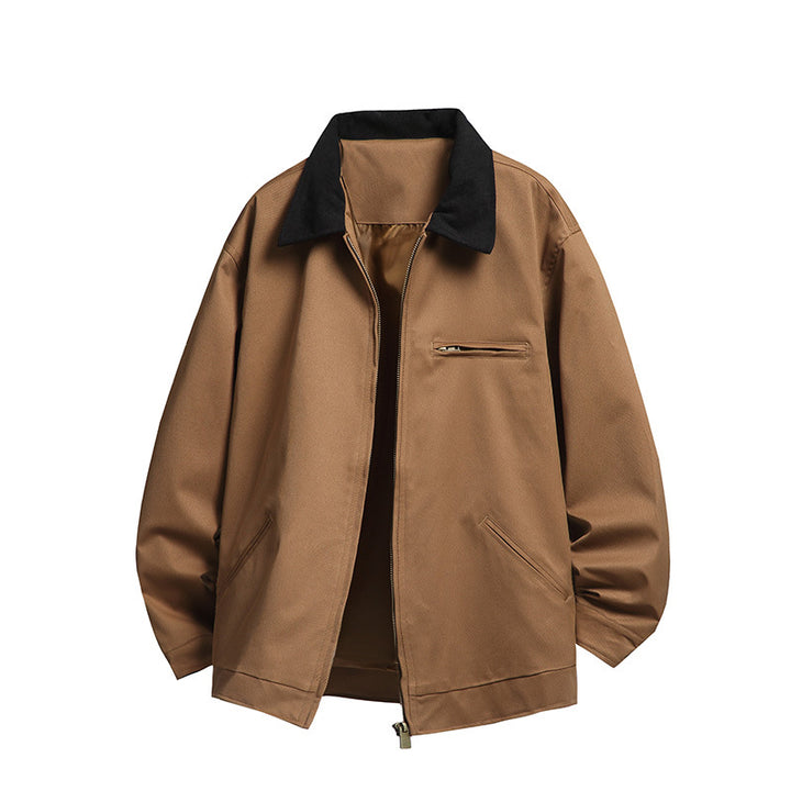 Herren Modische Übergangsjacke mit hohen Kragen und praktischen Taschen Echo Archiv