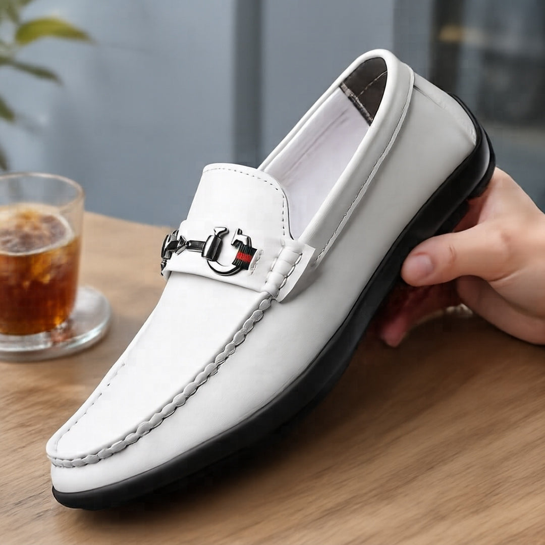 Herren Elegant Leder Mokassins Echoarchiv