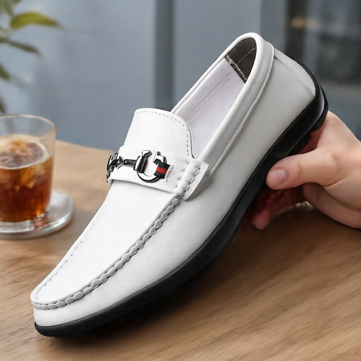 Herren Elegant Leder Mokassins Echoarchiv