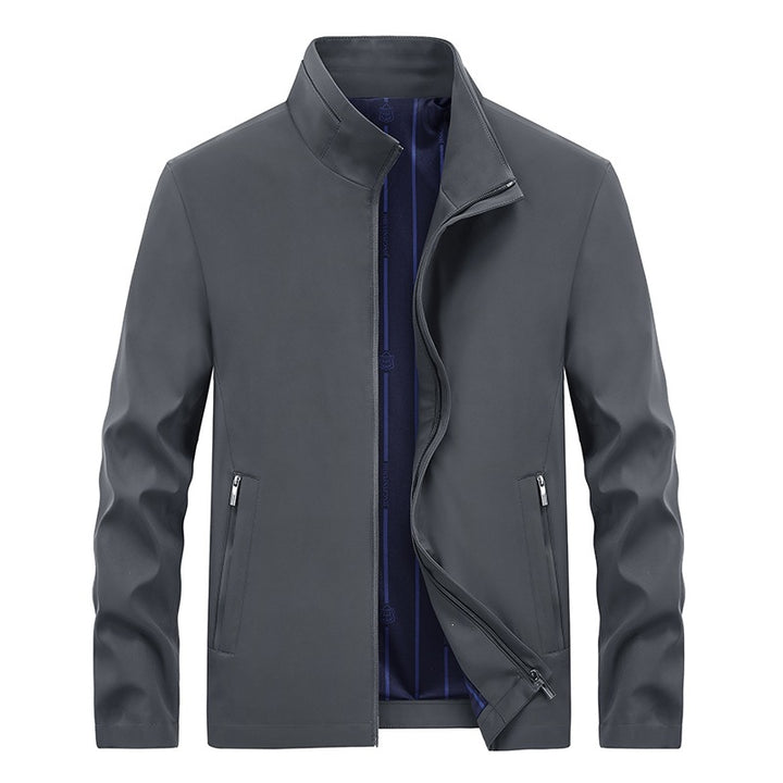 Herren Urbaner Softshell-Übergangsblouson mit Stehkragen, verdecktem Reißverschluss & feinem Innenfutter Echoarchiv