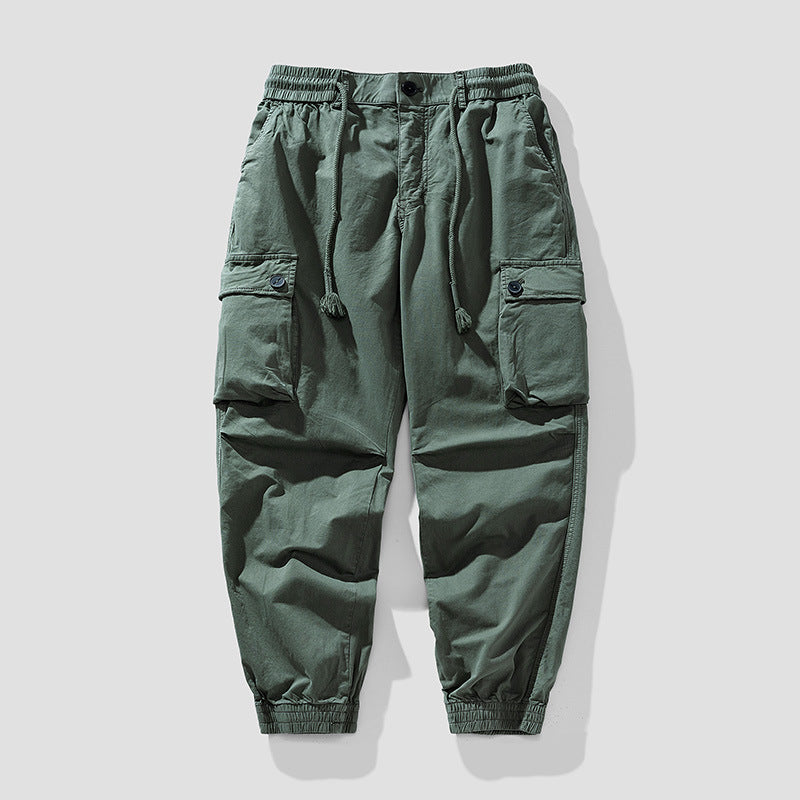 Herren Cargo-Joggerhose im Tapered-Utility-Stil mit elastischem Bund und Klapptaschen Echo Archiv