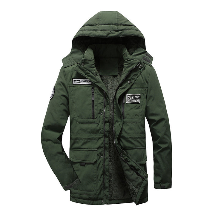Herren Militärisch inspirierter Parka mit Sherpa-Innenfutter und Utility-Taschen Echo Archiv