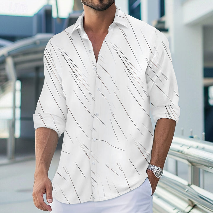 Herren Hemd mit modernem, dynamischem Design und klassischem Schnitt Echoarchiv