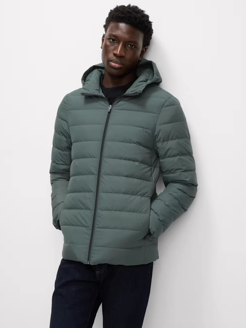 Herren Leichte Steppjacke mit Kapuze, wasserabweisender Außenstoff und isolierender Thermofüllung Echo Archiv
