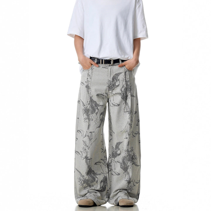 Damen Weitgeschnittene Designer-Jeans Echoarchiv