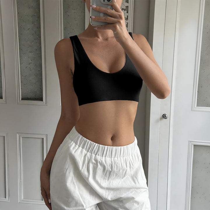 Damen Sport-Bustier mit bequemen breiten Trägern und elastischem Schnitt Echo Archiv