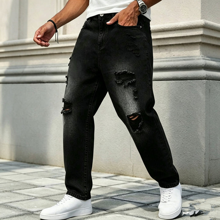 Herren Modische Destroyed Jeans Echoarchiv
